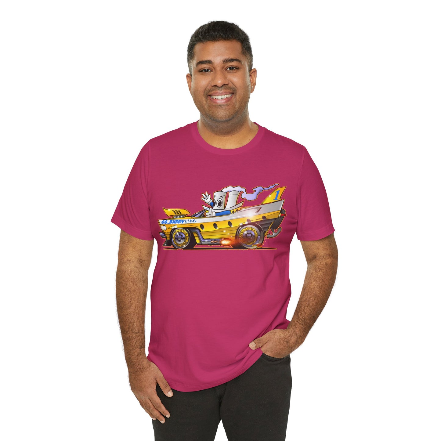 BUDDY CRUISE BUDDYMOBILE Custom Car Art Short Sleeve Tee in 17 Colors