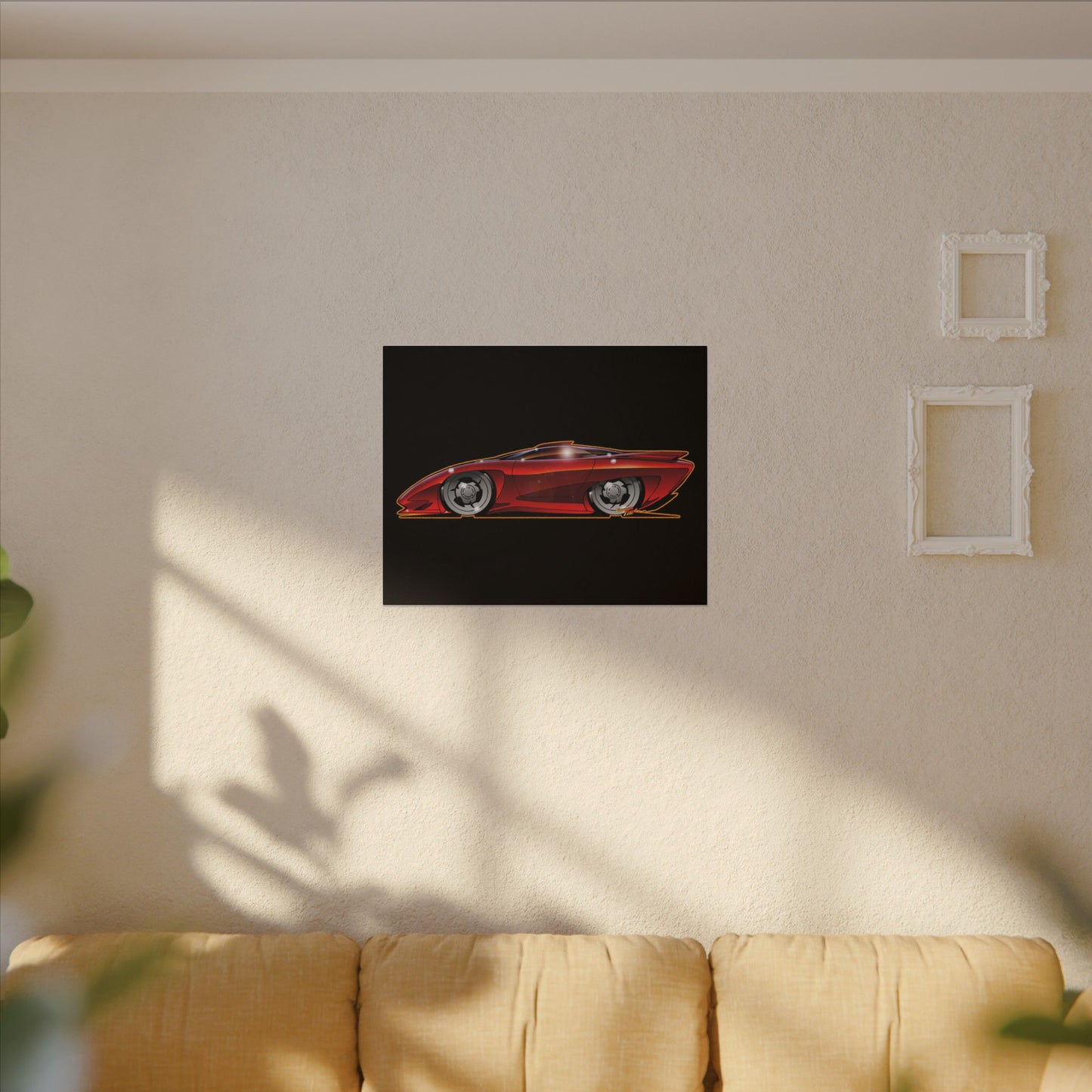 PONTIAC BANSHEE Concept Car Collectible Fireball Art Canvas Print