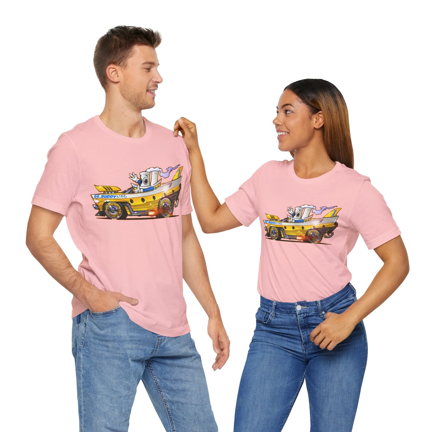 BUDDY CRUISE BUDDYMOBILE Custom Car Art Short Sleeve Tee in 17 Colors