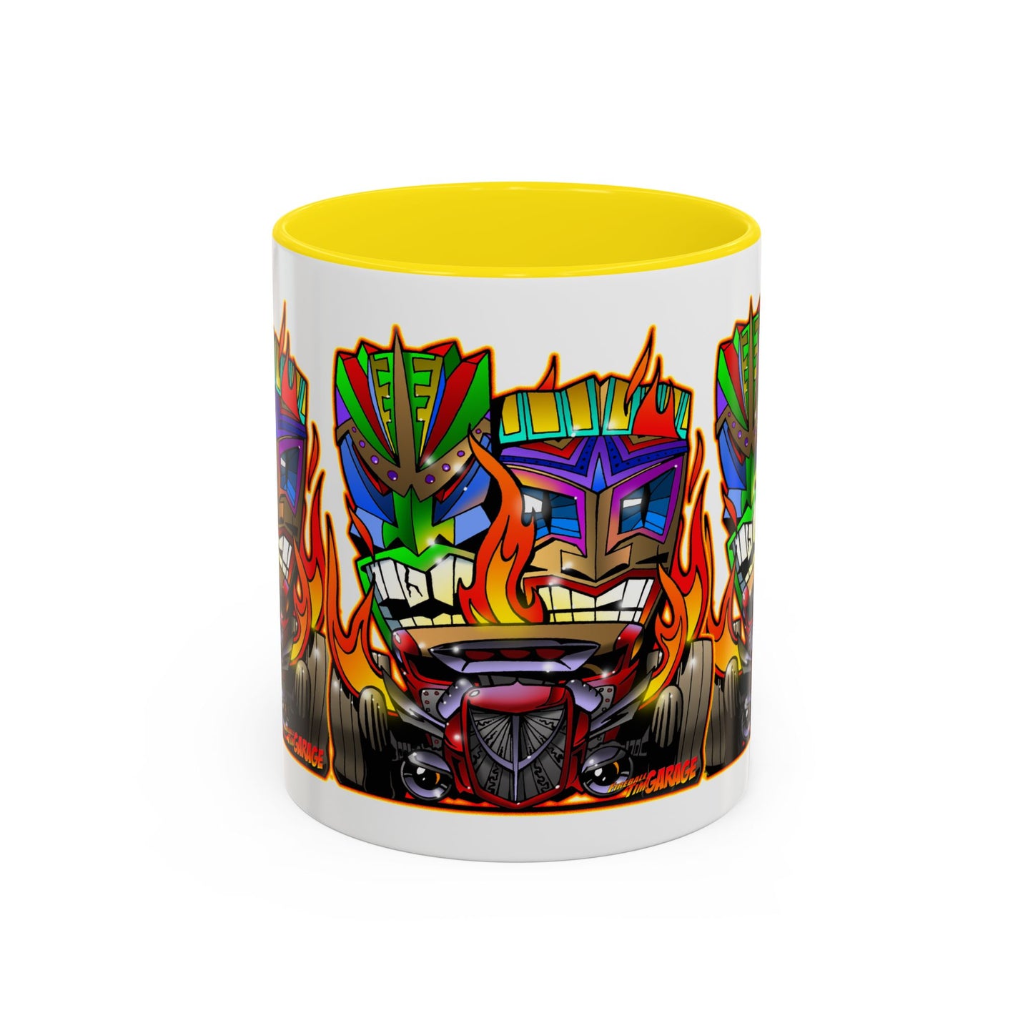 HOT ROD TIKI Collectible Art Coffee Mug 2 Sizes 4 Colors