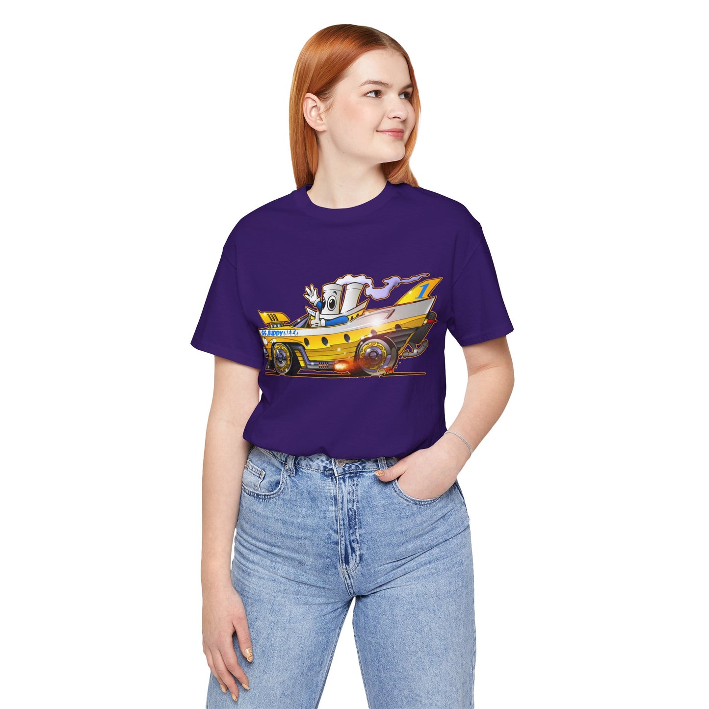 BUDDY CRUISE BUDDYMOBILE Custom Car Art Short Sleeve Tee in 17 Colors