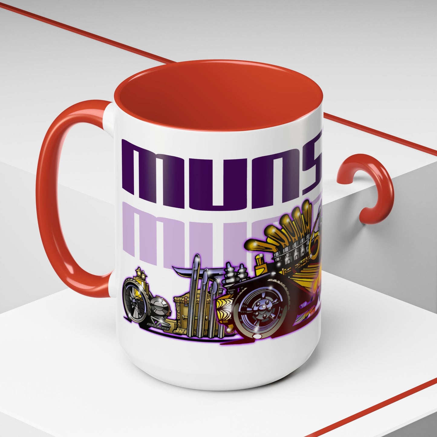 THE MUNSTERS TV Show Munster Koach Fireball Art Coffee Mug - 2 Sizes