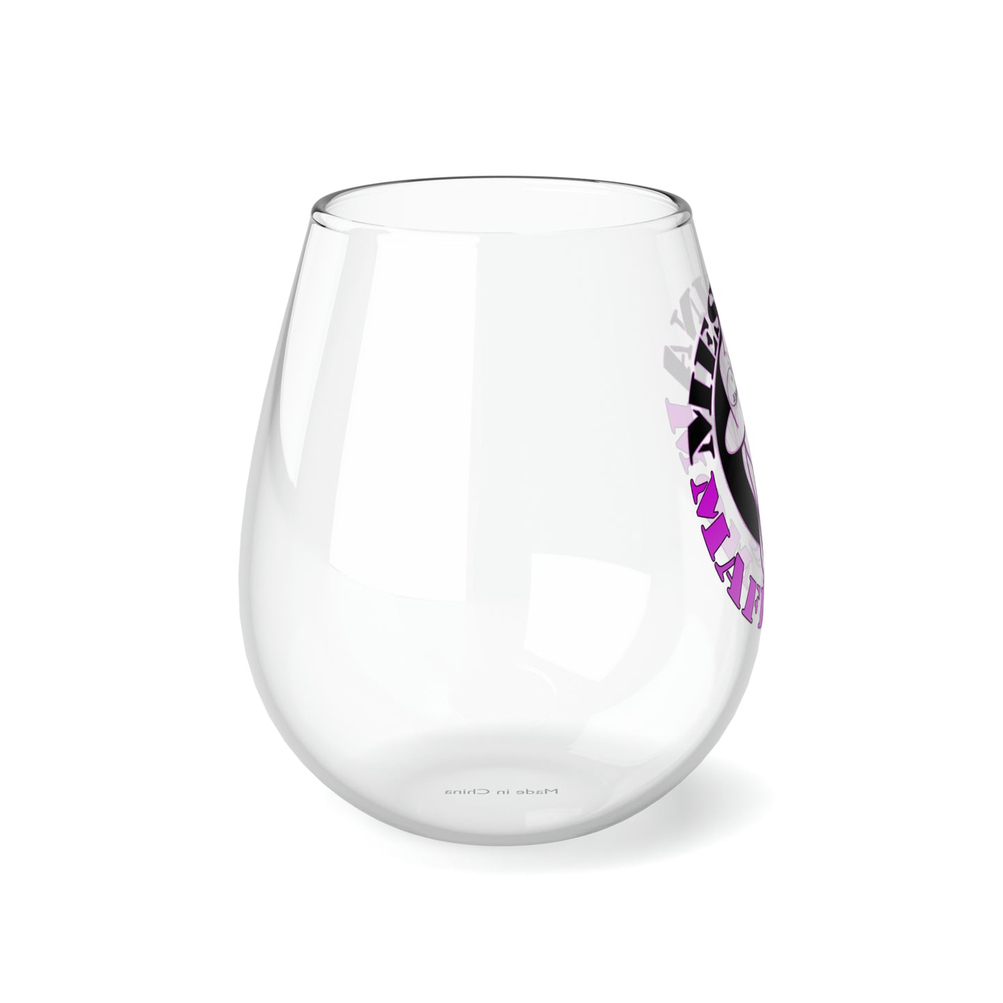 MAFIA MOM CAPO Jennifer Messina Stemless Wine Glass 11.75oz