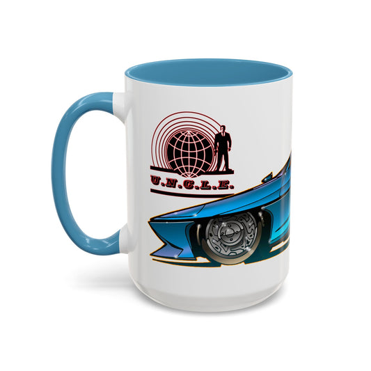 THE MAN FROM UNCLE Piranha TV Car Concept Art Coffee Mug 2 Sizes 2 Colors-Mug-Fireball Tim Garage