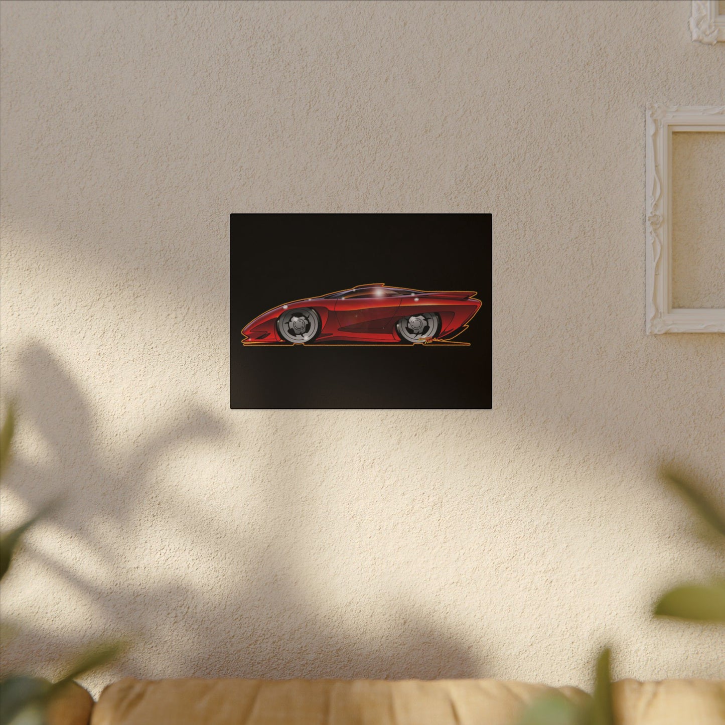 PONTIAC BANSHEE Concept Car Collectible Fireball Art Canvas Print