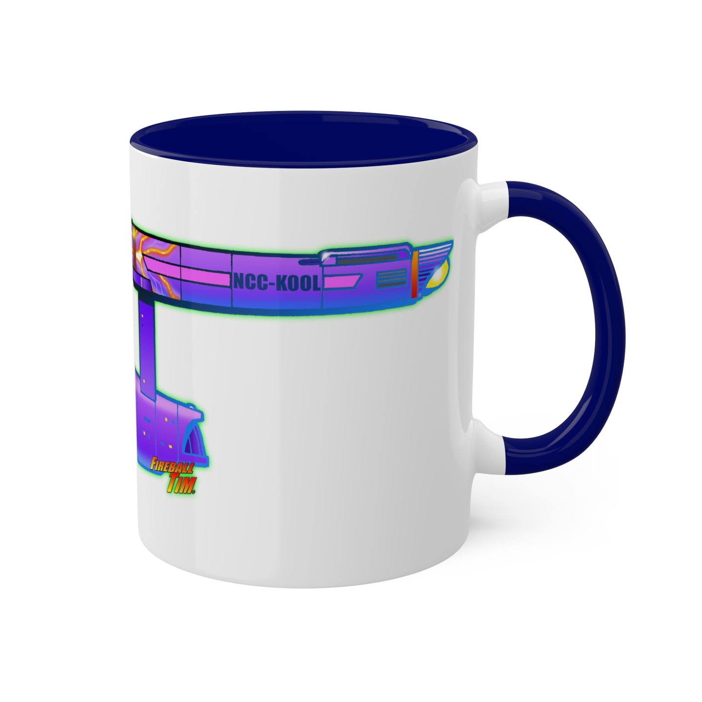 Hot Rod ENTERPRISE Starship Spaceship Coffee Mug 11oz