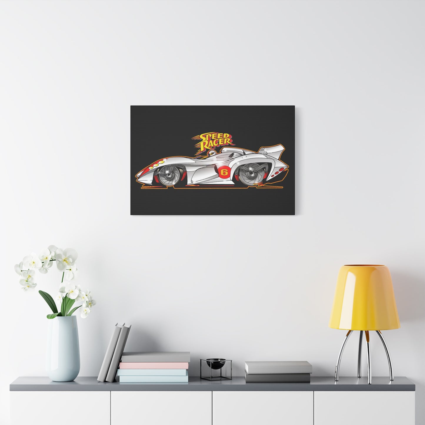 SPEED RACER MACH 6 Fireball Art Collectible Canvas Print - Multiple Sizes