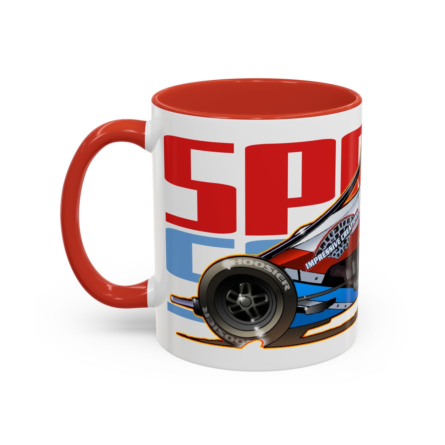 SPRINT CAR Collectible Fireball Art Coffee Mug