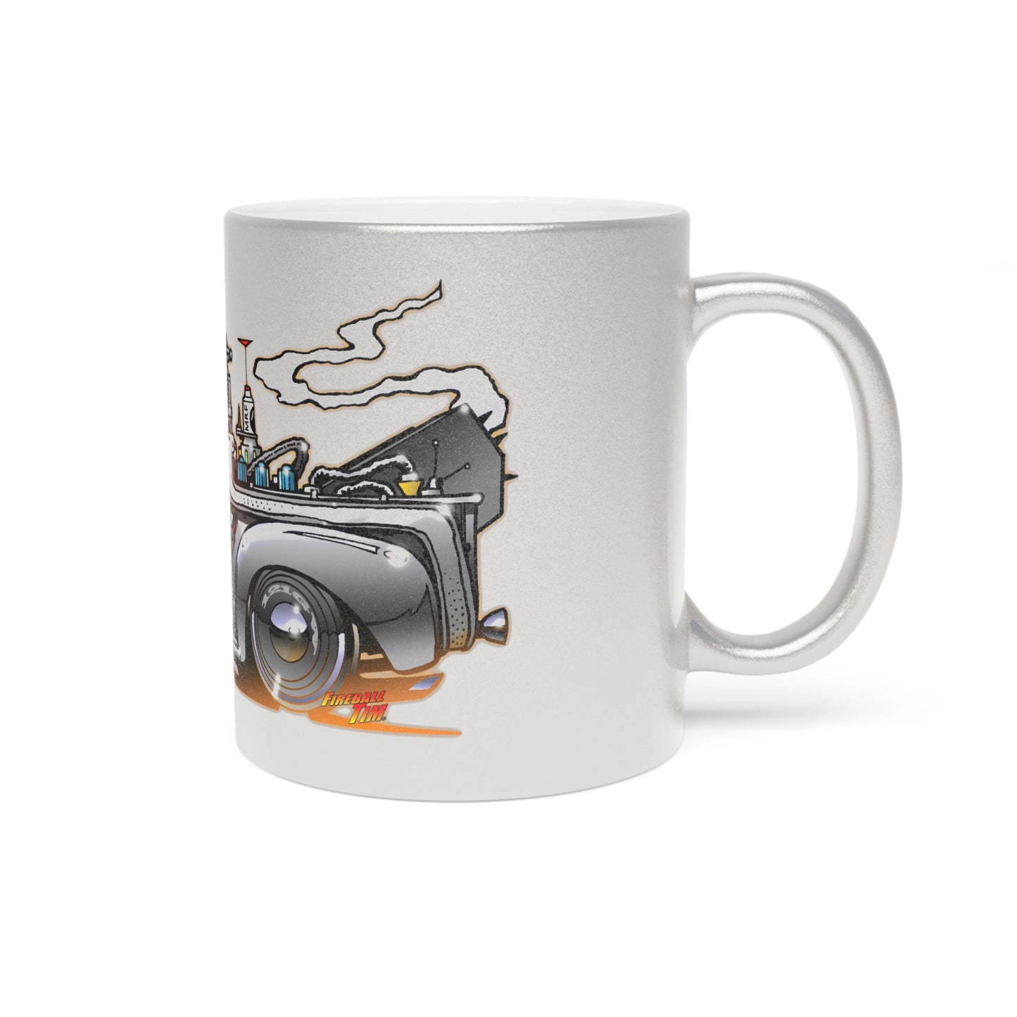 BACK to the FUTURE Chevy 3100 Pickup Movie Car Metallic Silver Mug 11oz