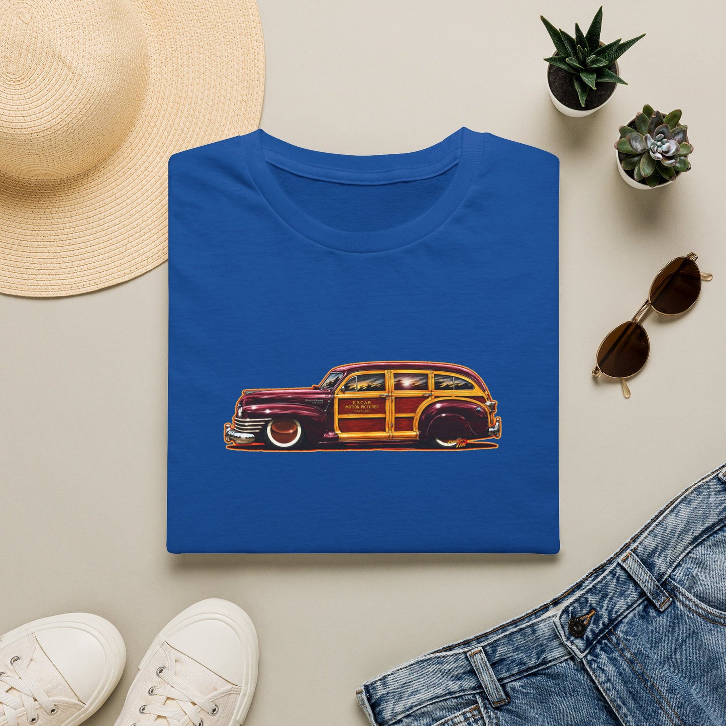 CHRYSLER TOWN & COUNTRY 1942 Collectible Fireball Art Tee Shirt
