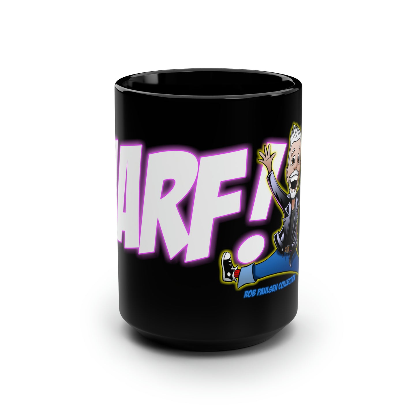Rob Paulsen NARF Ceramic BLACK Mug 15oz
