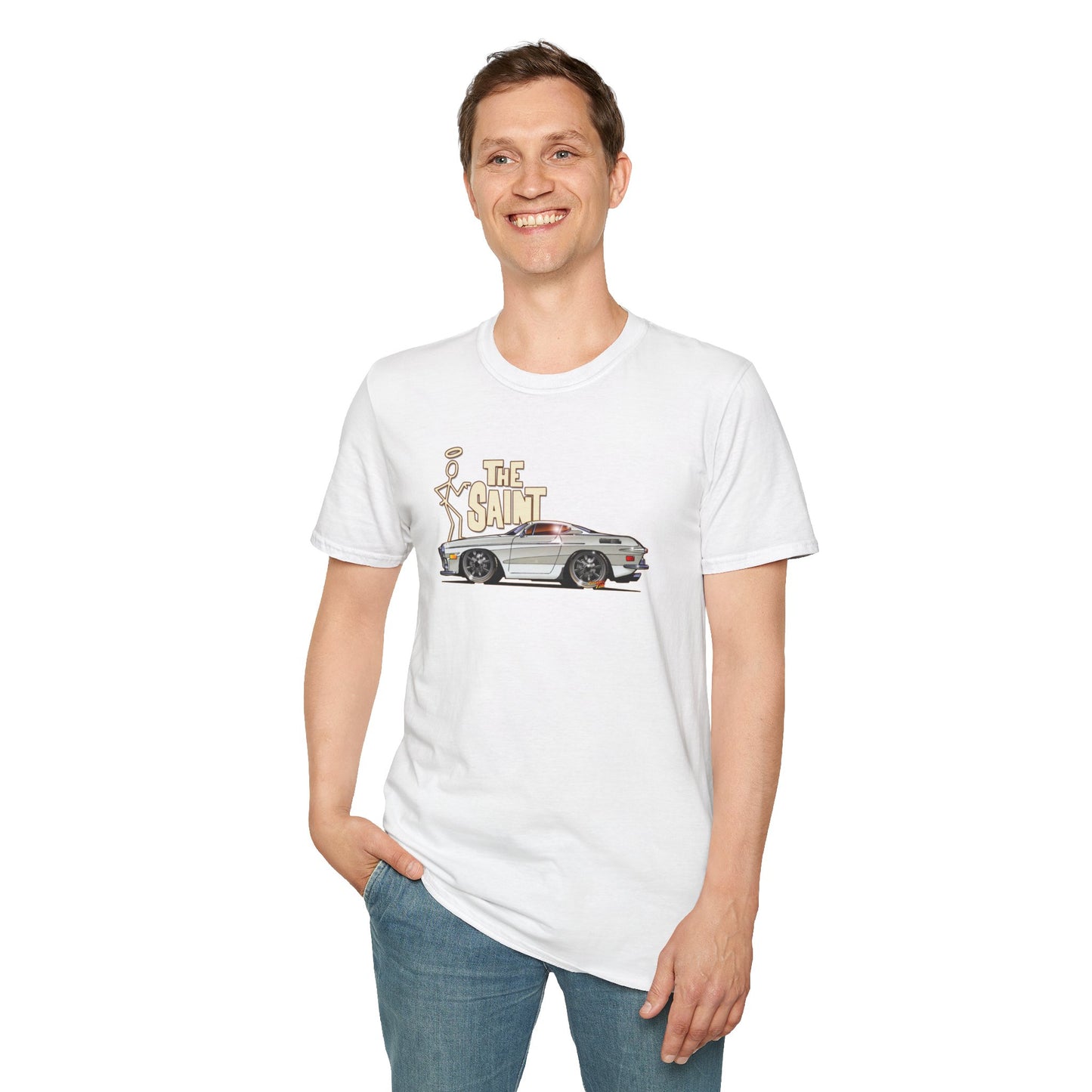 THE SAINT 1967 VOLVO 1800 S ST1 Concept Art Unisex Softstyle T-Shirt 13 Colors