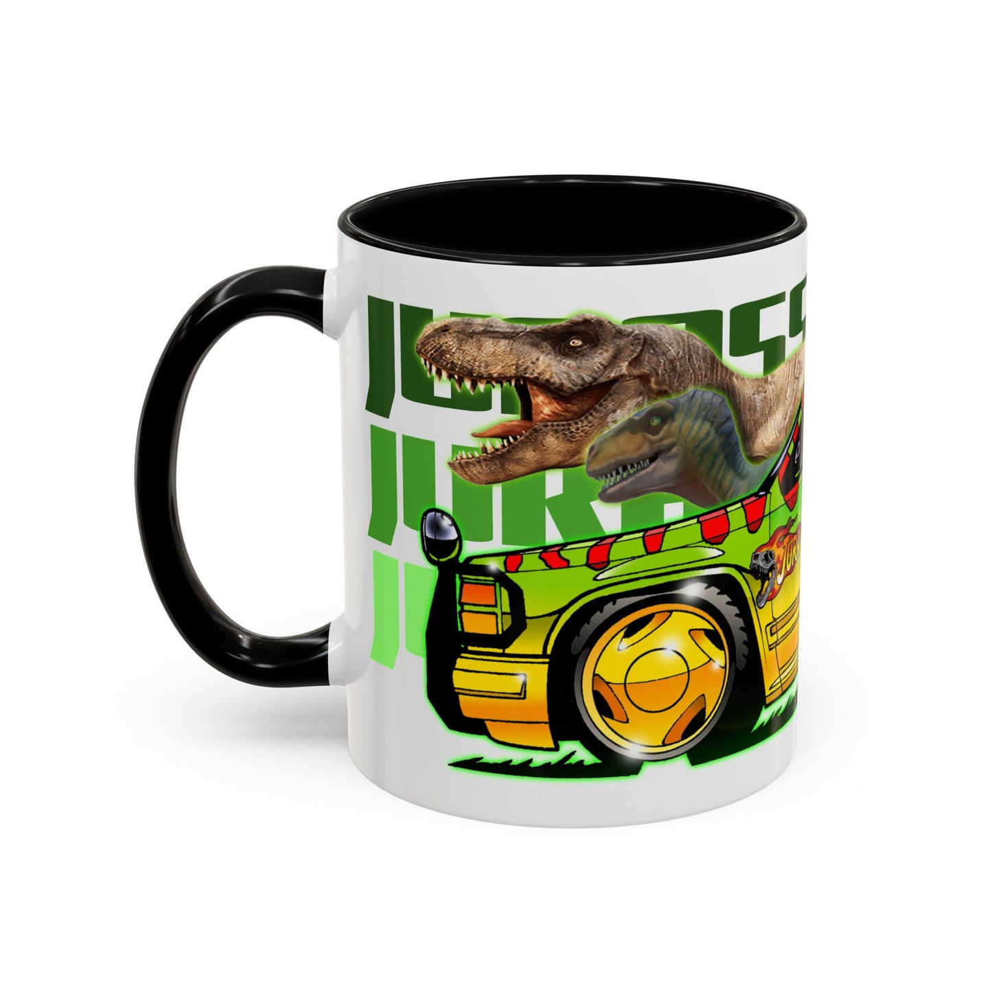 JURASSIC PARK Ford Explorer Collectible Fireball Art Coffee Mug - 2 Sizes