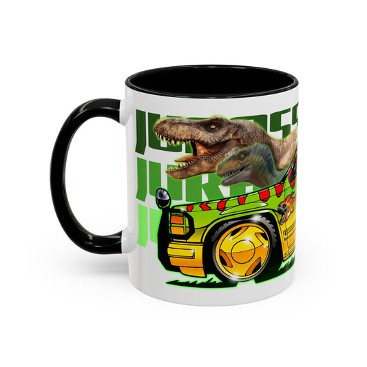 JURASSIC PARK Ford Explorer Collectible Fireball Art Coffee Mug - 2 Sizes