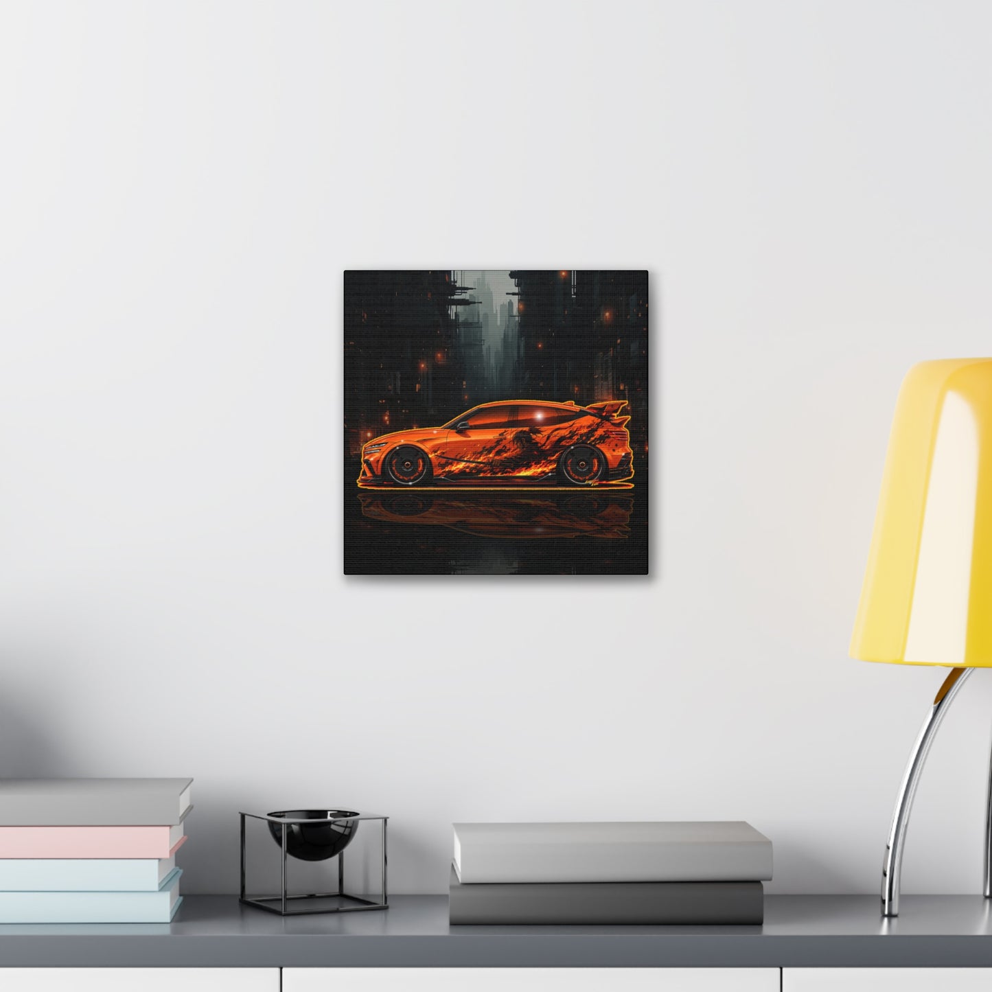 GENESIS MAGMA 2027 Custom Collectible Fireball Art Canvas Stretched Print
