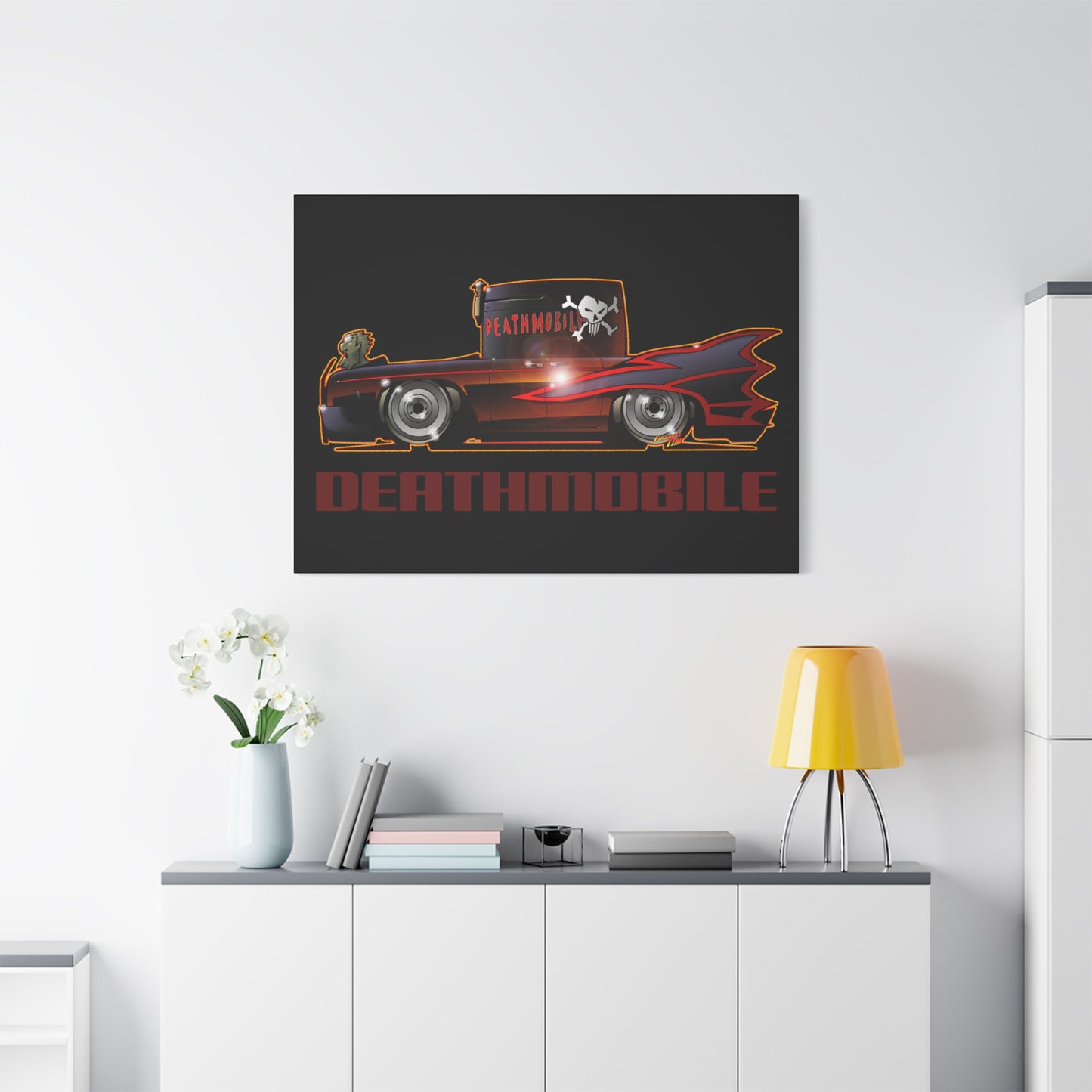 ANIMAL HOUSE DEATHMOBILE Fireball Art Canvas Wall Print