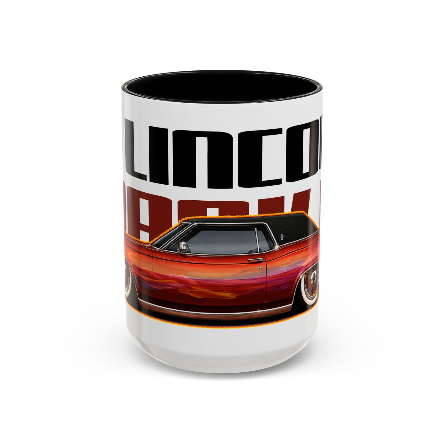 LINCOLN CONTINENTAL Mark III Custom 1961 Collectible Fireball Art Coffee Mug - 2 Sizes