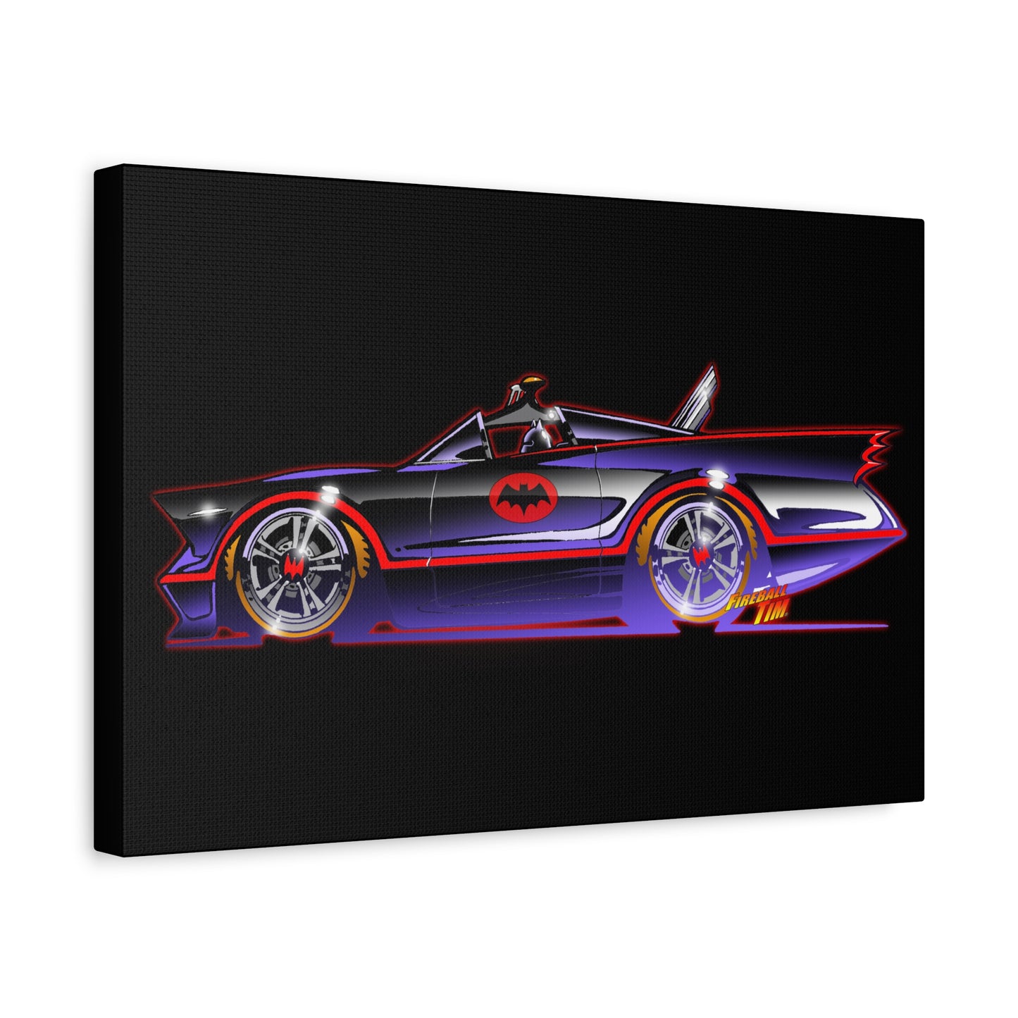 BATMOBILE 1966 BATMAN TV Car Canvas Art Print 11x14