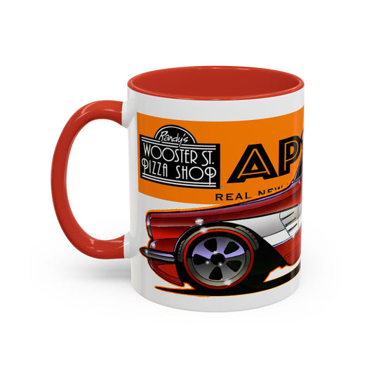 CORVETTE 1958 APIZZA 1 Fireball Art Collectible Coffee Mug - 2 Sizes - 3 Colors