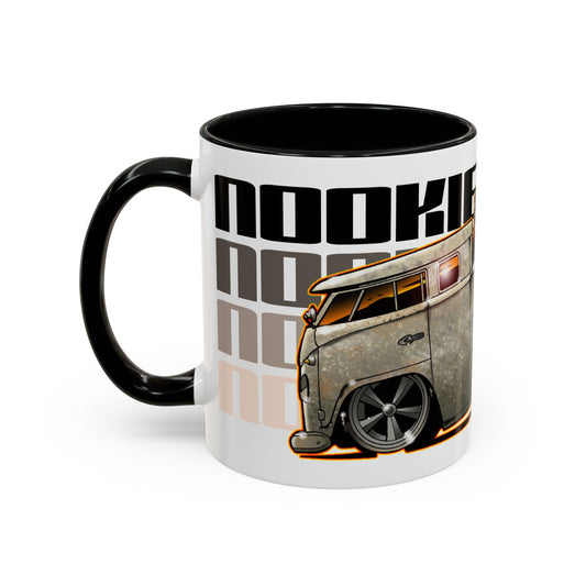 CUSTOM ED FOX VW BUS NOOKIE WAGON Collectible Fireball Art Coffee Mug - 2 Sizes