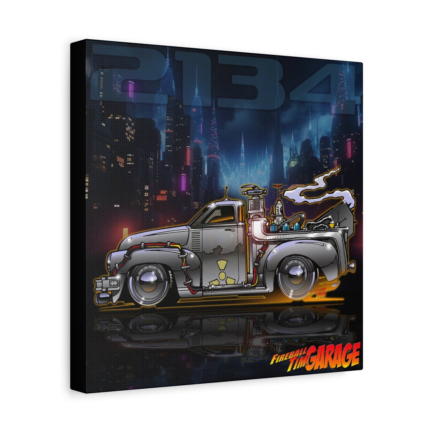 BACK THE THE FUTURE Chevy 3100 Pickup Time Machine Canvas Art Wall Print - 2 Sizes