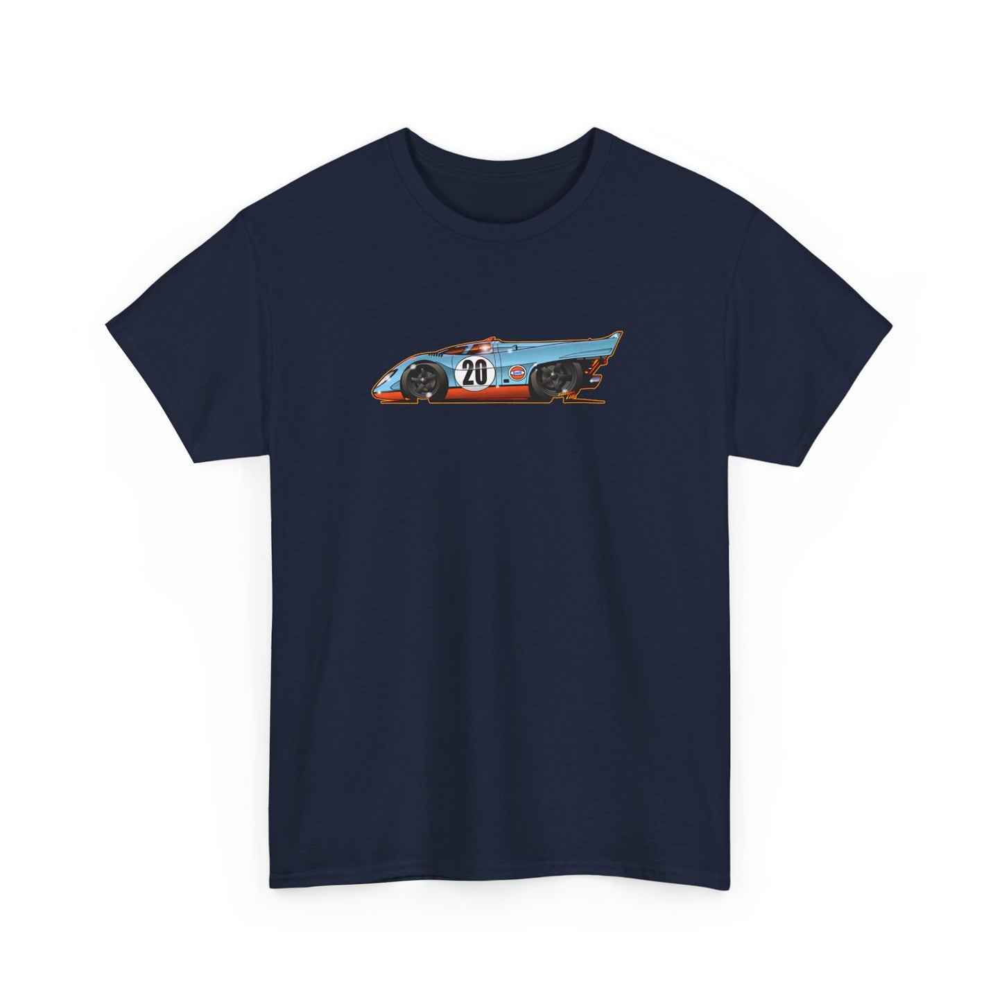 LE MANS Steve McQueen Porsche 917K Collectible Fireball Art Tee Shirt - Multiple Colors