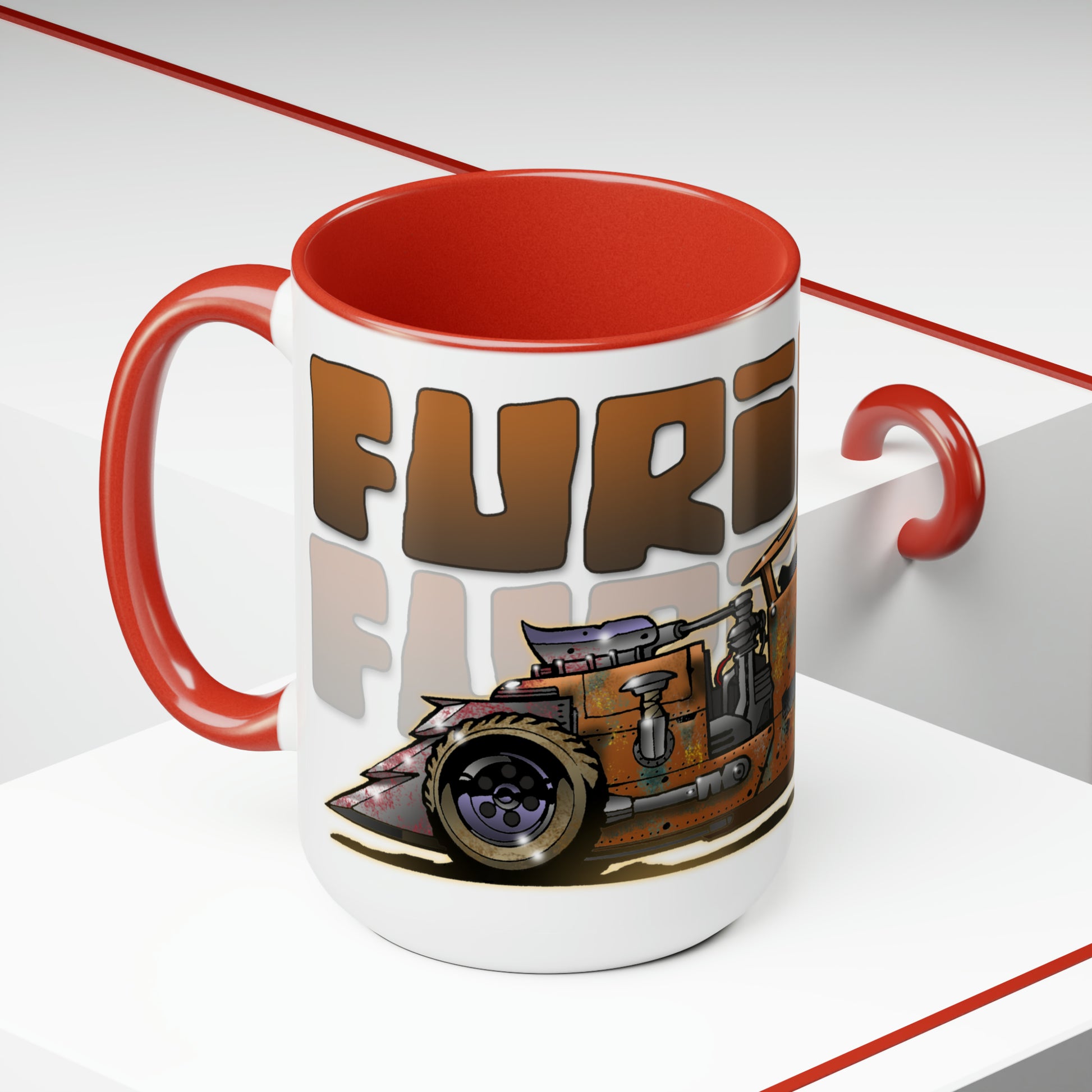 FURIOSA Mad Max Movie Car Hot Rod Coffee Mug 15oz-Mug-Fireball Tim Garage