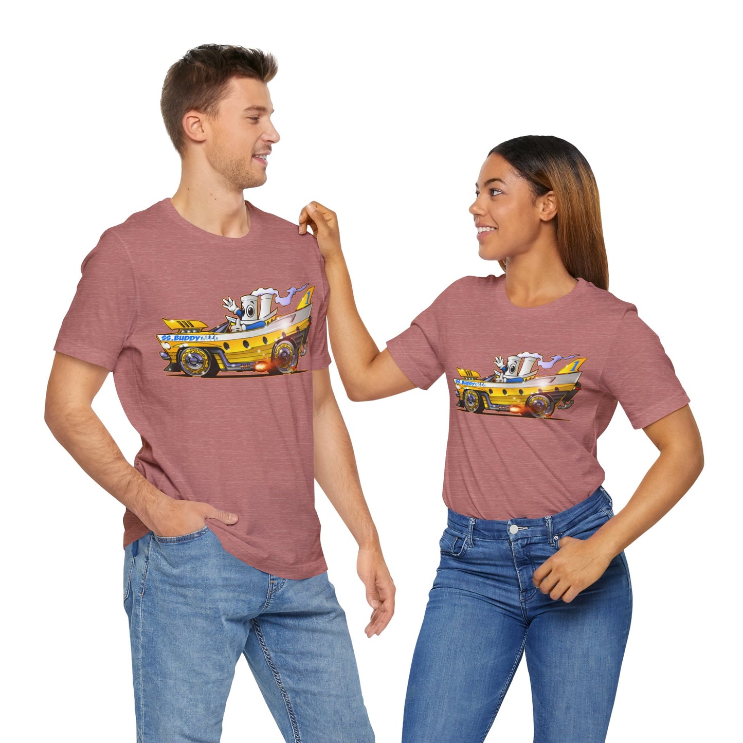 BUDDY CRUISE BUDDYMOBILE Custom Car Art Short Sleeve Tee in 17 Colors
