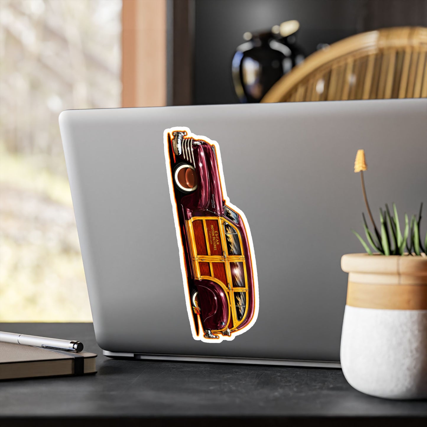 CHRYSLER TOWN & COUNTRY 1942 Collectible Fireball Art Stickers - 4 Sizes
