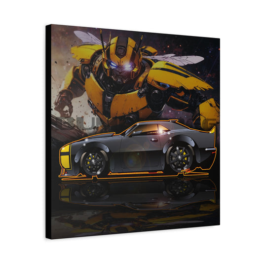 TRANSFORMERS BUMBLEBEE 1967 Camaro Fireball Art Canvas Print