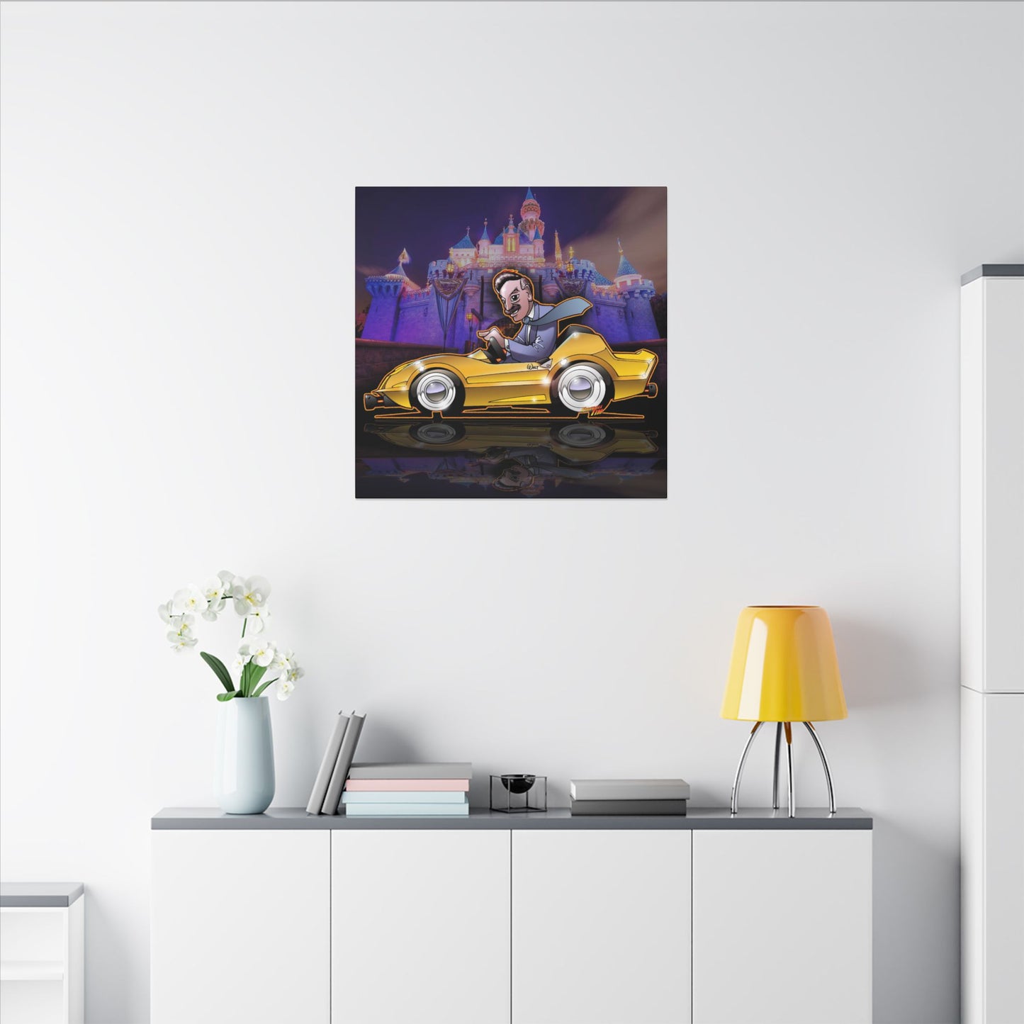 AUTOPIA CLASSIC Walt Disney Fireball Art Canvas Print