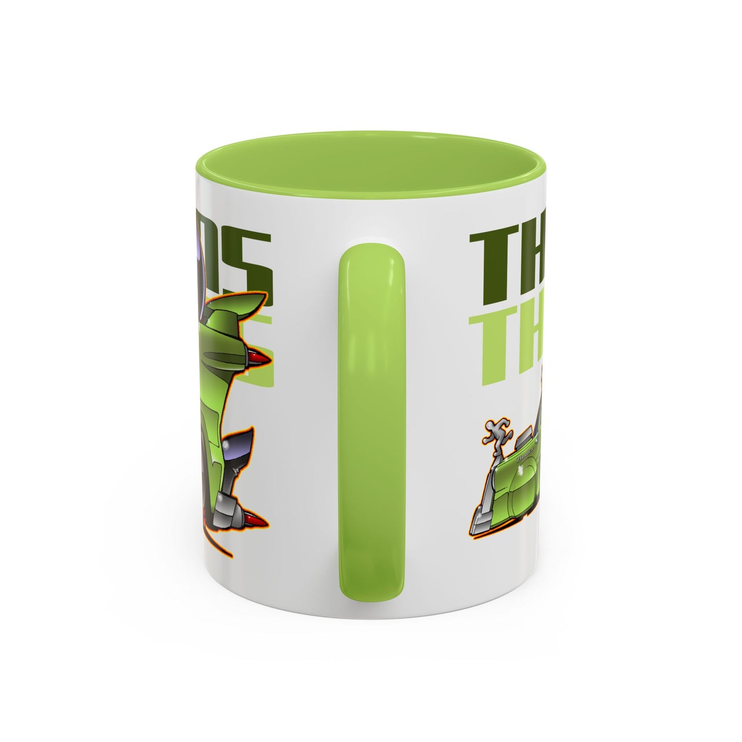 THE SIMPSONS HOMER CAR Fireball Art Collectible Coffee Mug - 11oz