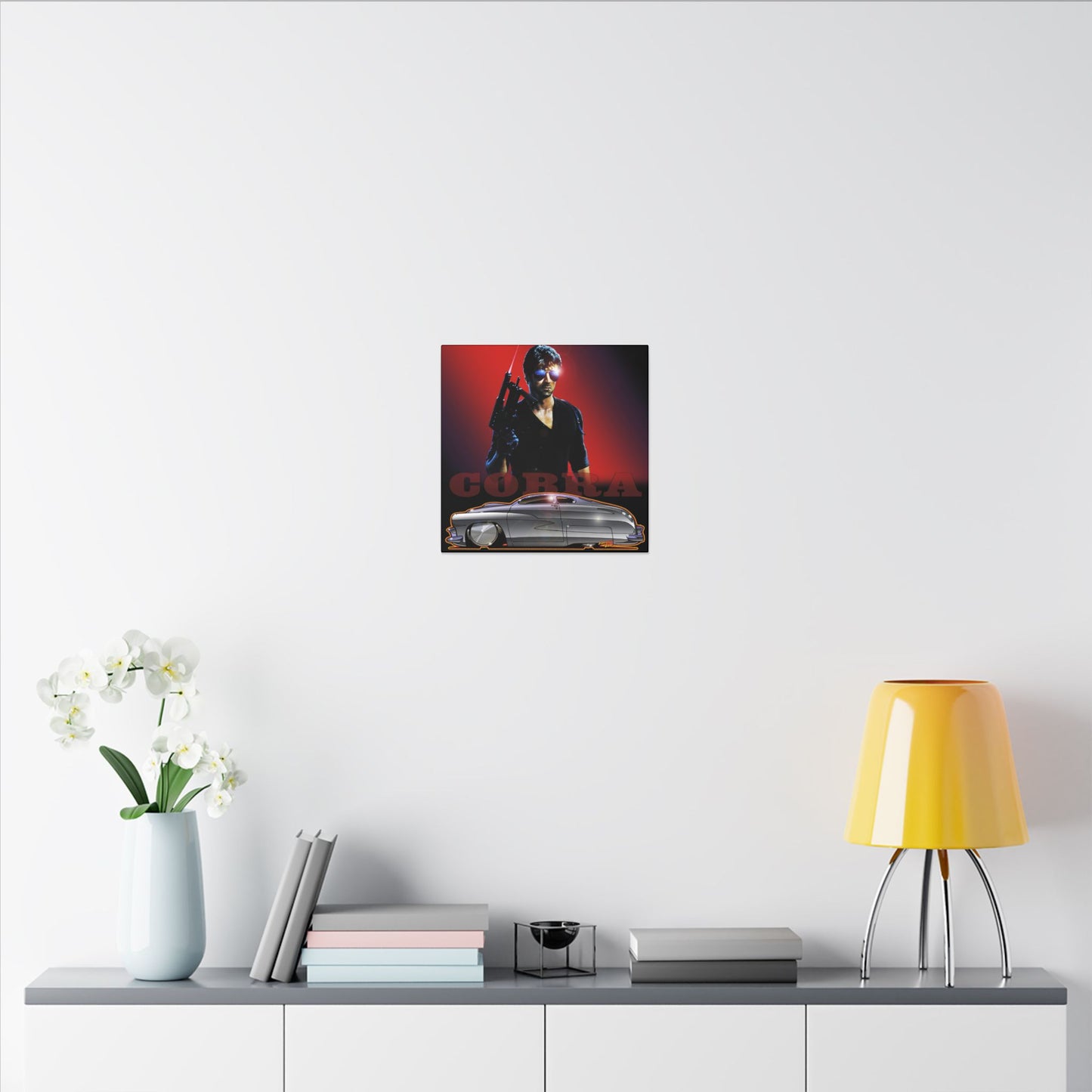 COBRA MERCURY Sylvester Stallone Movie Car Fireball Art Canvas Print