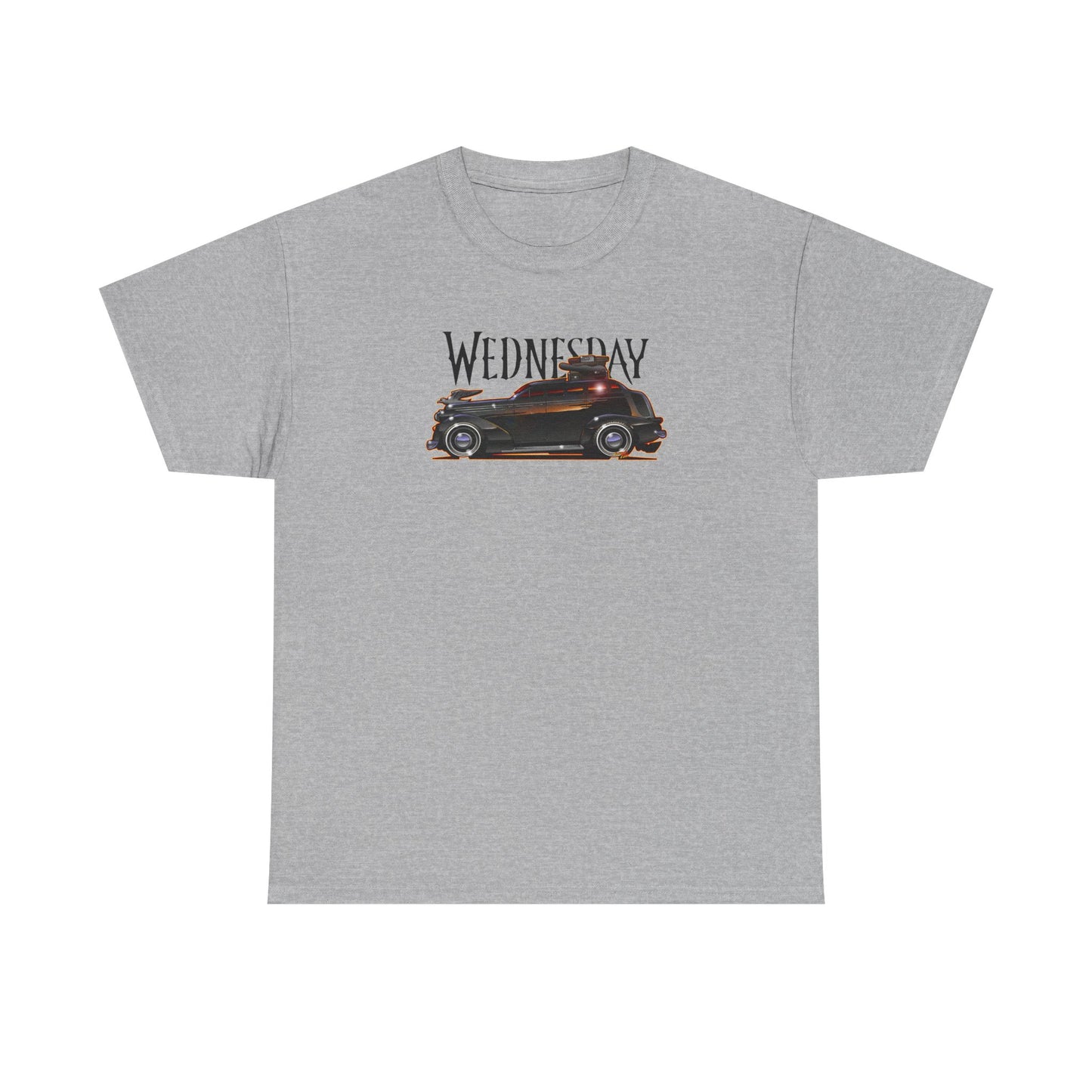 WEDNESDAY TV SHOW PONTIAC LIMO Heavy Cotton Tee Shirt - Multiple Colors