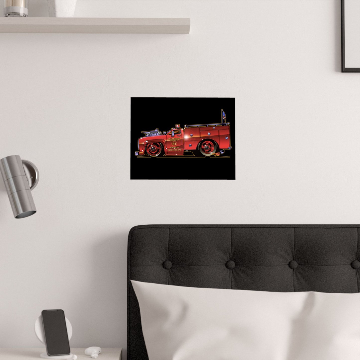 EMERGENCY SQUAD 51 Concept Art Satin Poster Print 11x14