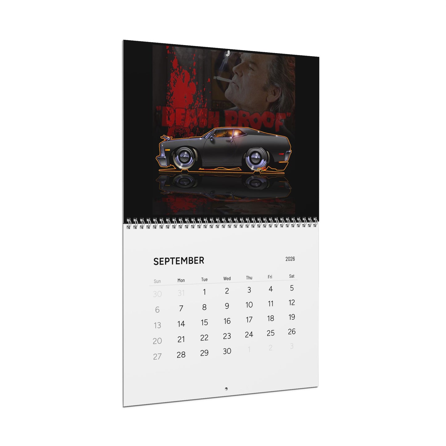 FIREBALL TIM GARAGE 2026 Movie & TV Car Calendar - 2 Sizes