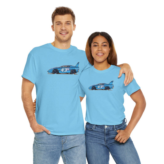 NASCAR Richard Petty 43 Plymouth Collectible Unisex Heavy Cotton Tee 8 Colors