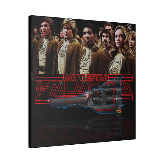 BATTLESTAR GALACTICA Colonial Viper Spaceship Canvas Wall Art Print 2 Sizes