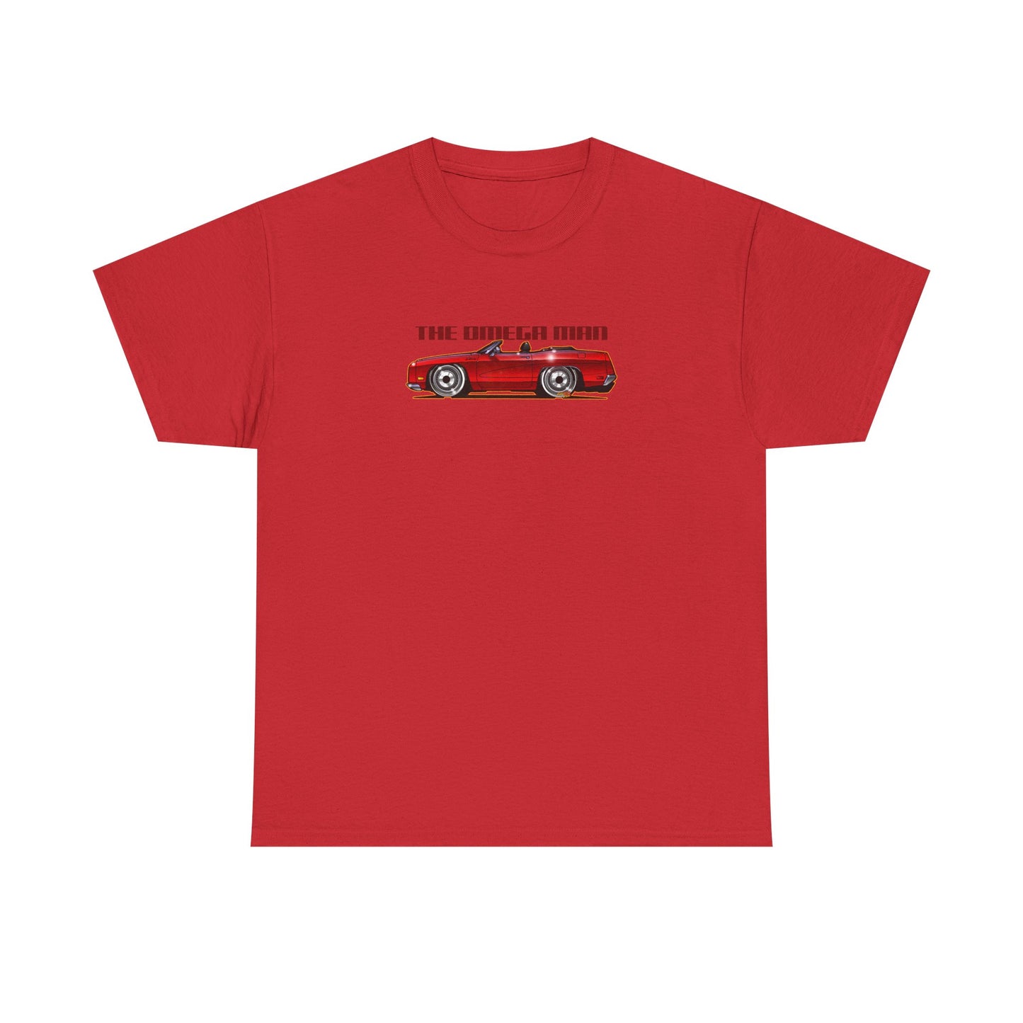 THE OMEGA MAN 1970 Ford Galaxie Movie Car Fireball Art Tee Shirt - Multiples