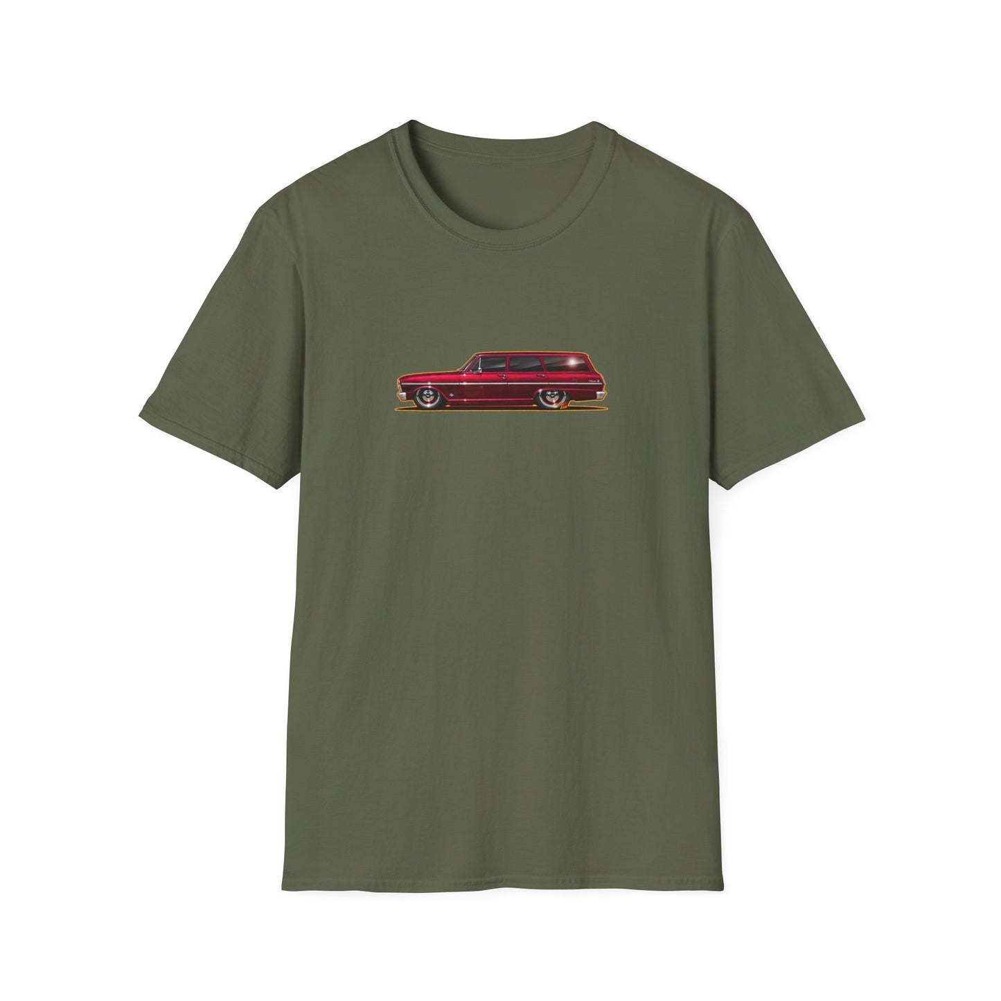 CHEVY NOVA WAGON 1965 Collectible Fireball Art Tee Shirt