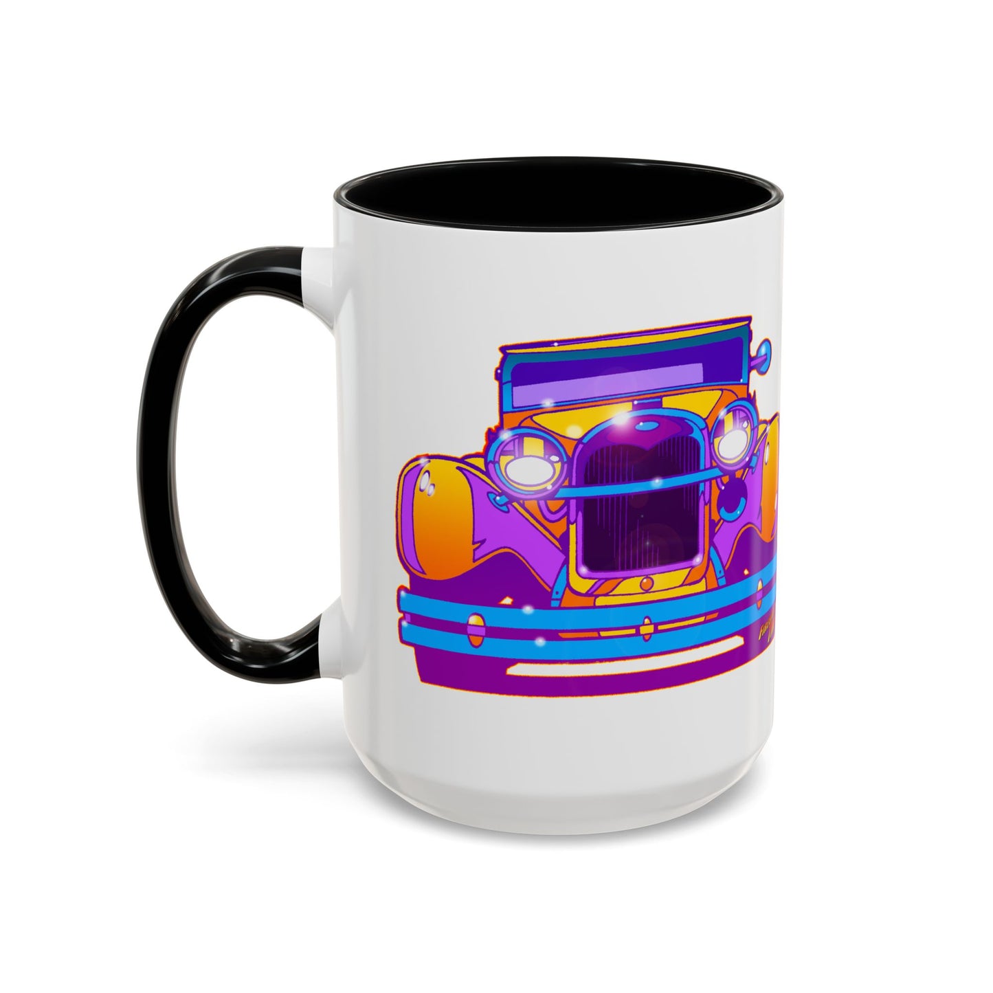 FORD 1930 Hot Rod Classic Car Fireball Art Coffee Mug - 2 Sizes
