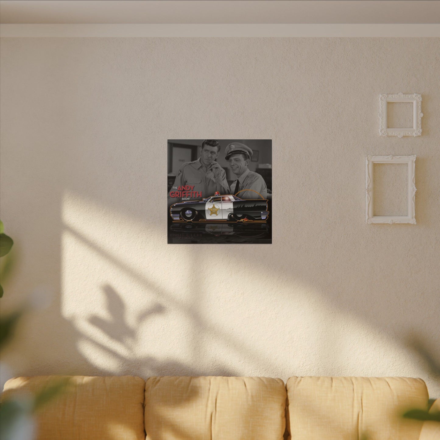 ANDY GRIFFITH SHOW 1963 Ford Galaxie Police Patrol Car Canvas Art Print - 2 Sizes