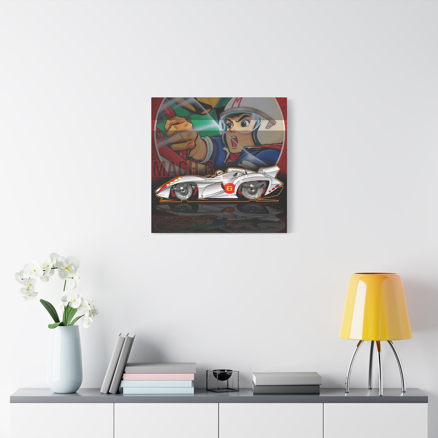 SPEED RACER MACH 6 Fireball Art Collectible Canvas Print - Multiple Sizes
