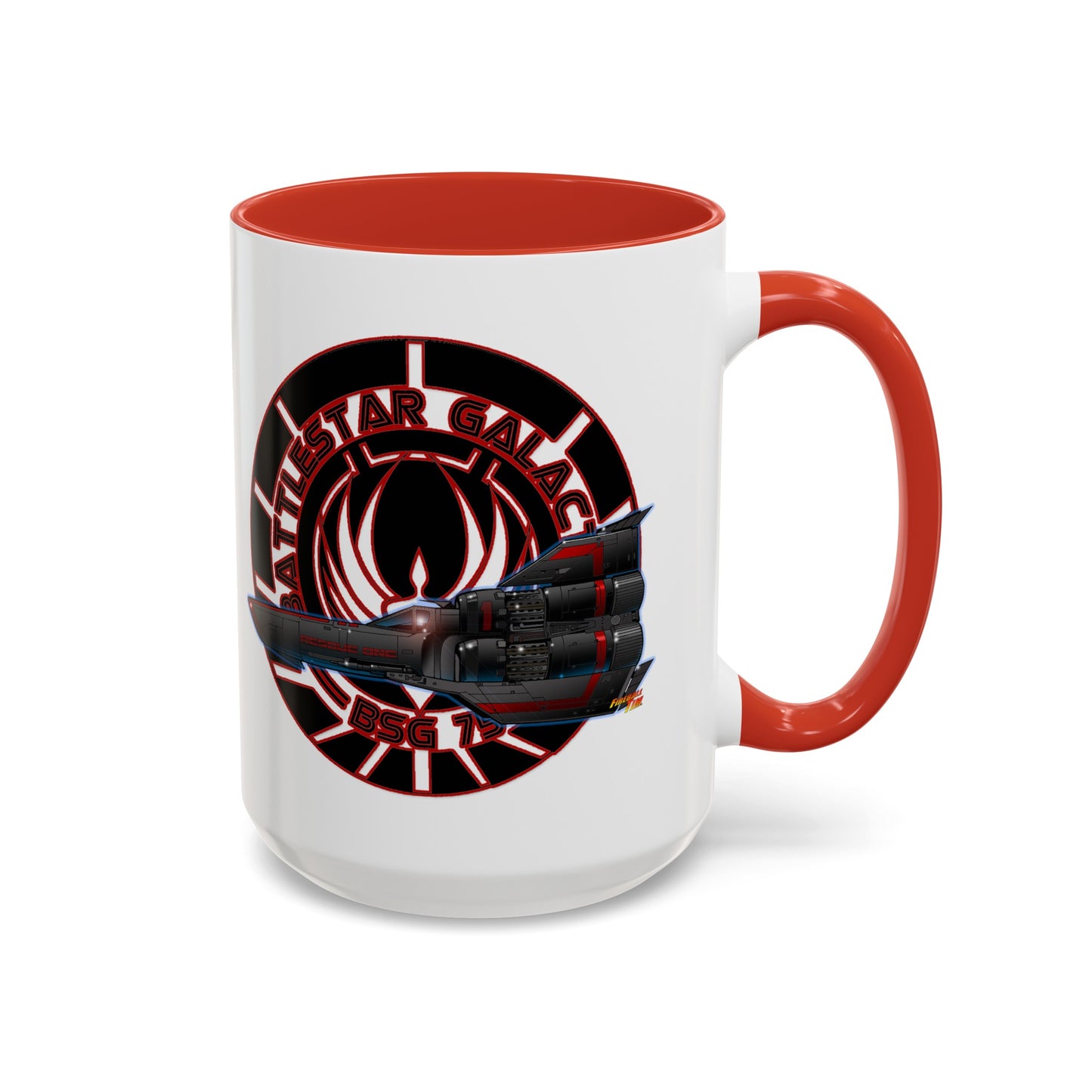 BATTLESTAR GALACTICA Viper Concept Art Crest Coffee Mug 11 and 15oz