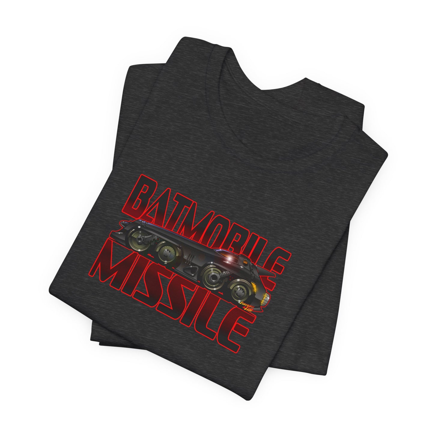 BATMAN RETURNS BATMISSILE Batmobile Concept Art Short Sleeve Tee 12 Colors