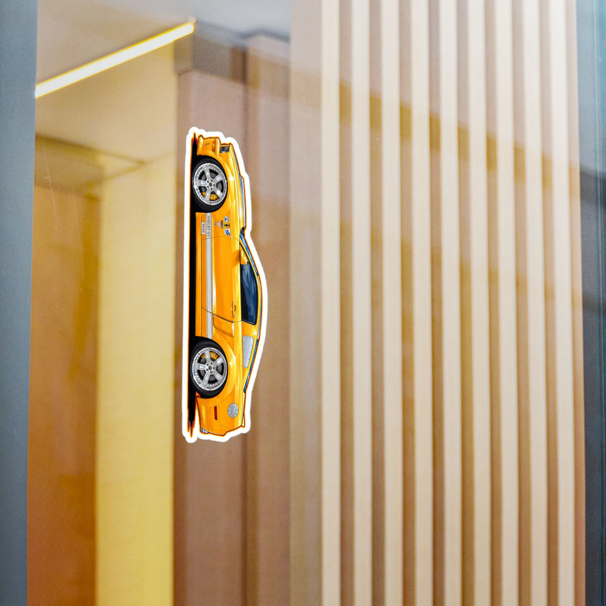 FORD MUSTANG SHELBY GT-C 2008 Collectible Fireball Art Stickers in 4 Sizes