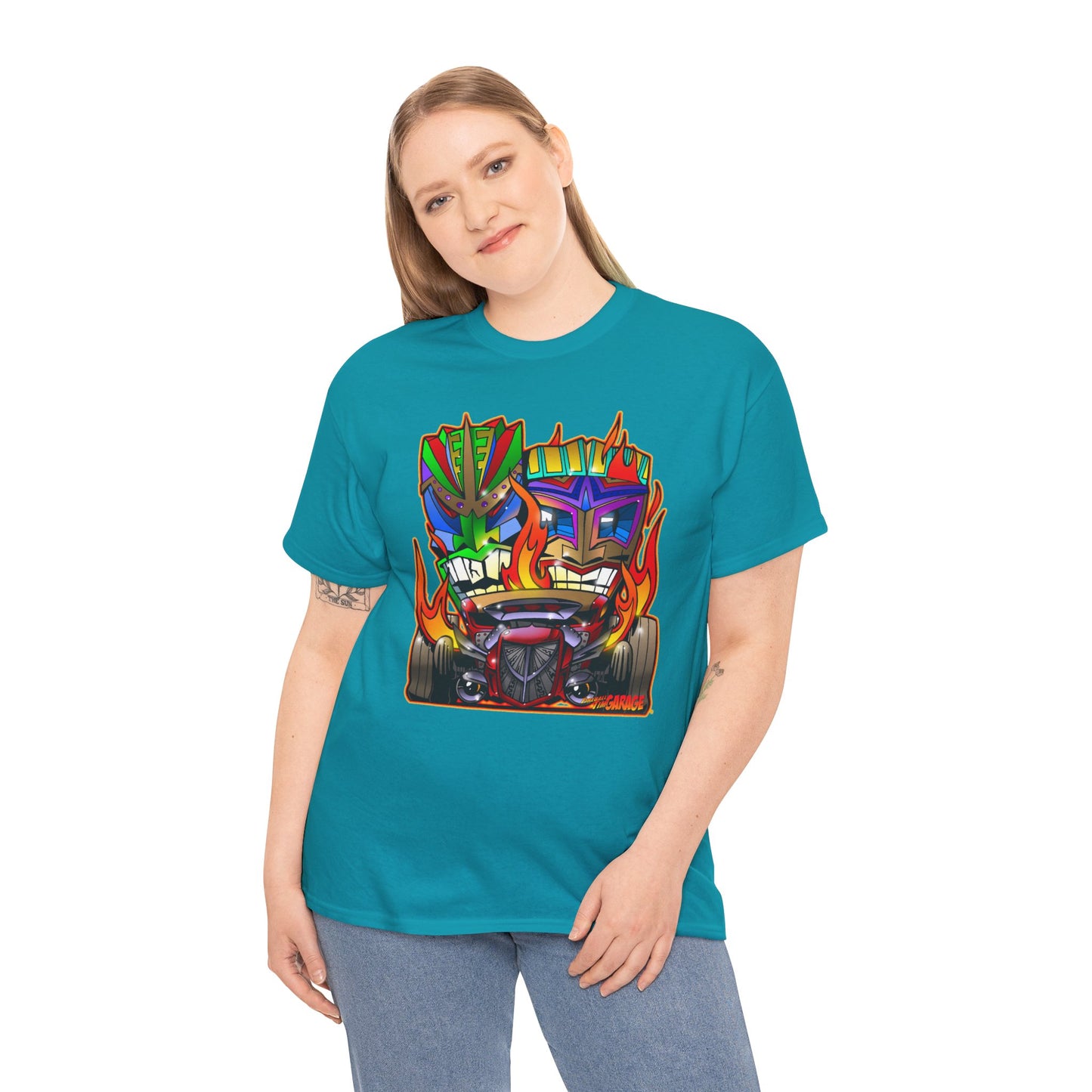 HOT ROD TIKIS Concept Art Tiki Unisex Heavy Cotton Tee 13 Colors