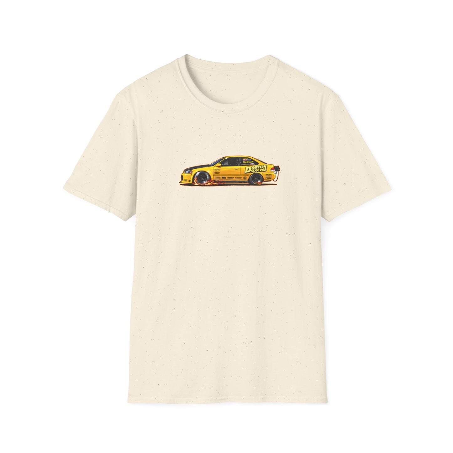 DARTON SLEEVES HONDA Drag Car Collectible Fireball Art Tee Shirt