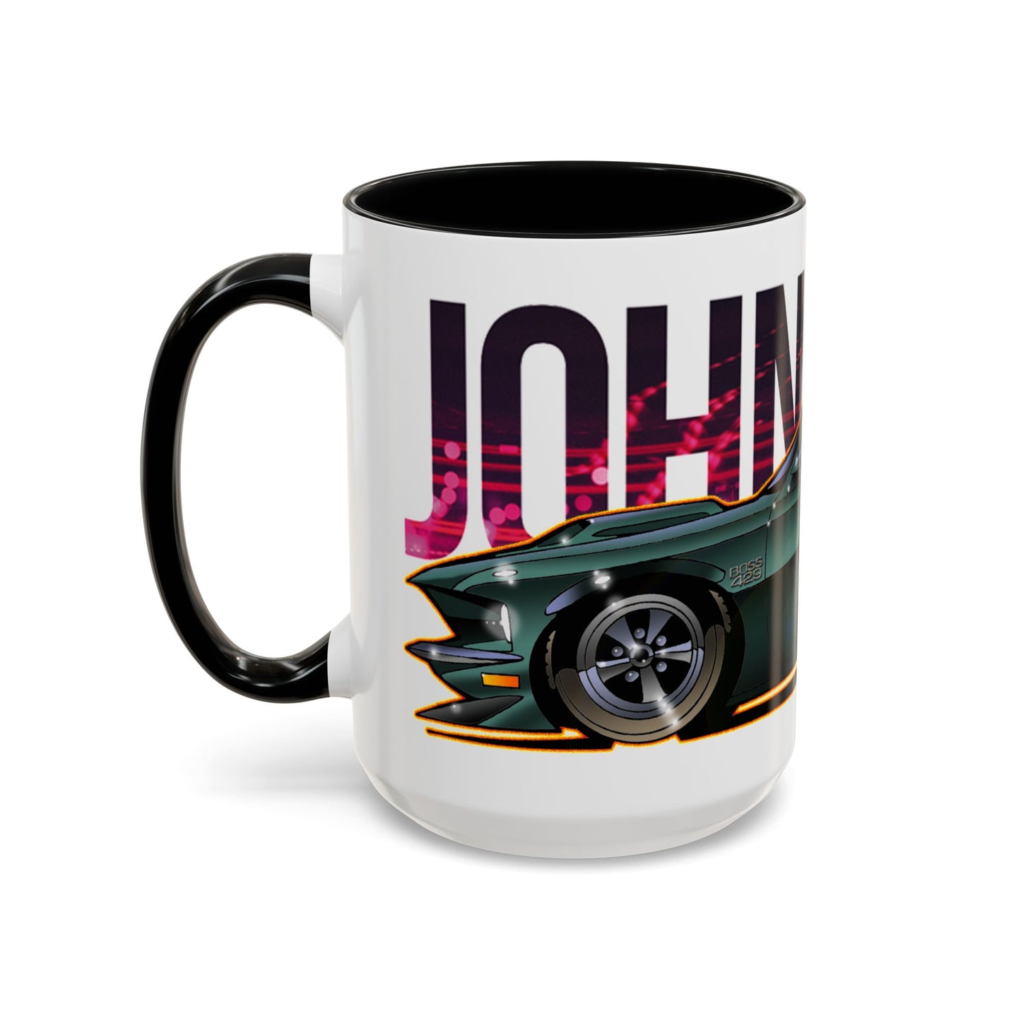 Keanu Reeves John Wick 1969 FORD MUSTANG BOSS 429 Concept Art Coffee Mug-Mug-Fireball Tim Garage