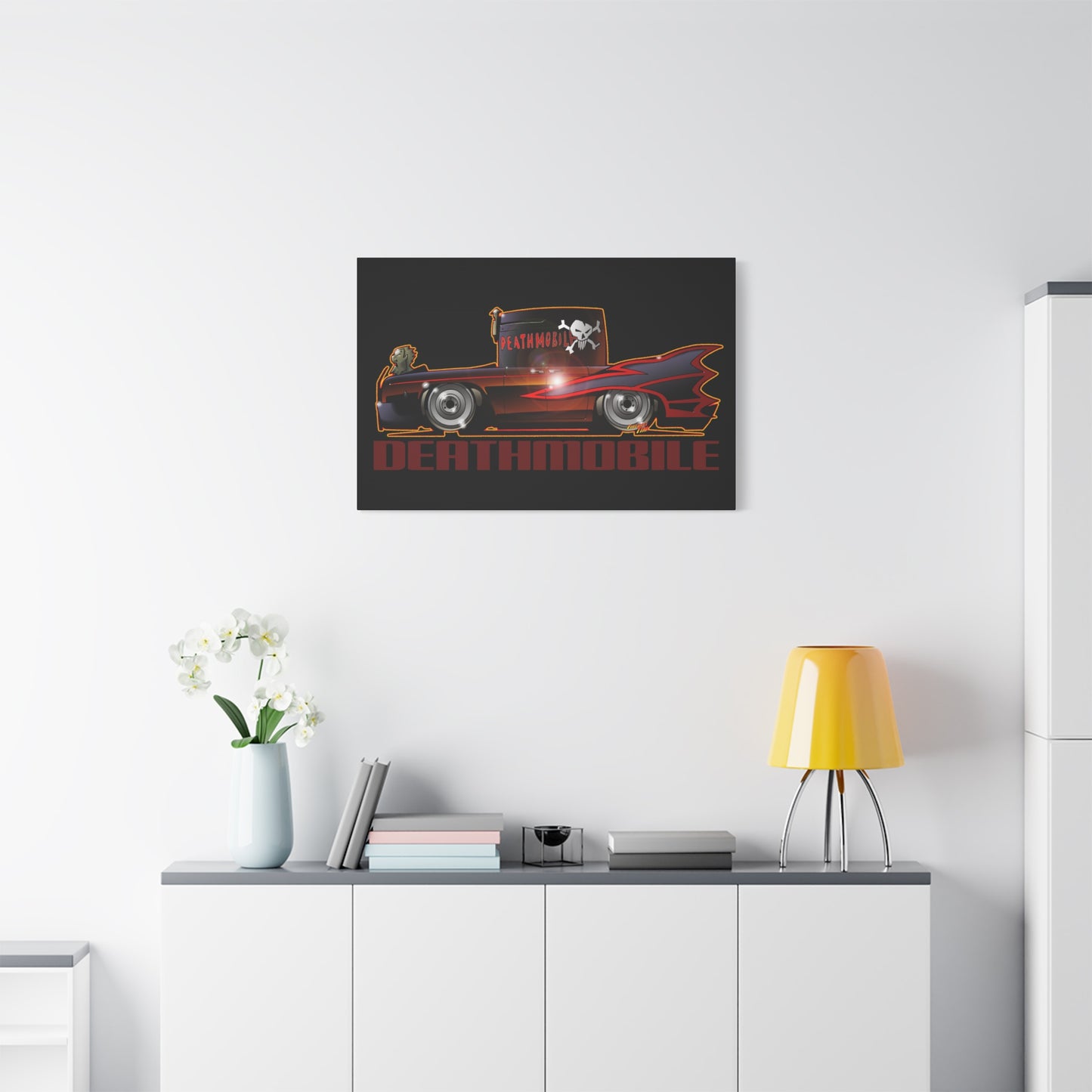 ANIMAL HOUSE DEATHMOBILE Fireball Art Canvas Wall Print